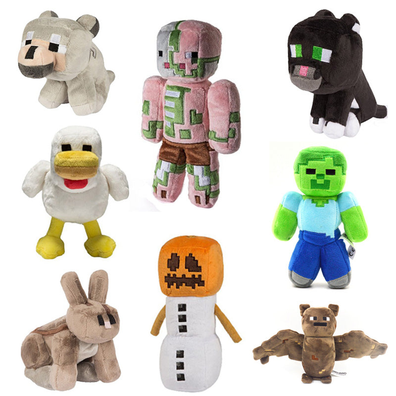 Stuffed Minecraft Ravage Minecraft Baby Wolf Plush