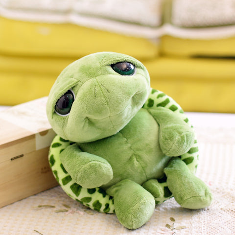 Army Green Big Eyes Turtle Plush Toy